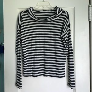 Striped Turtle Neck Long Sleeve